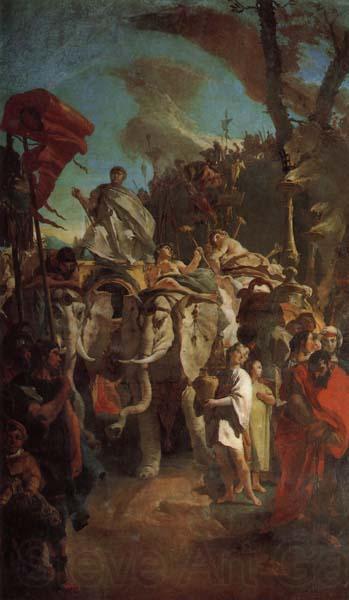 Giovanni Battista Tiepolo The Triumph of Aurelian Spain oil painting art